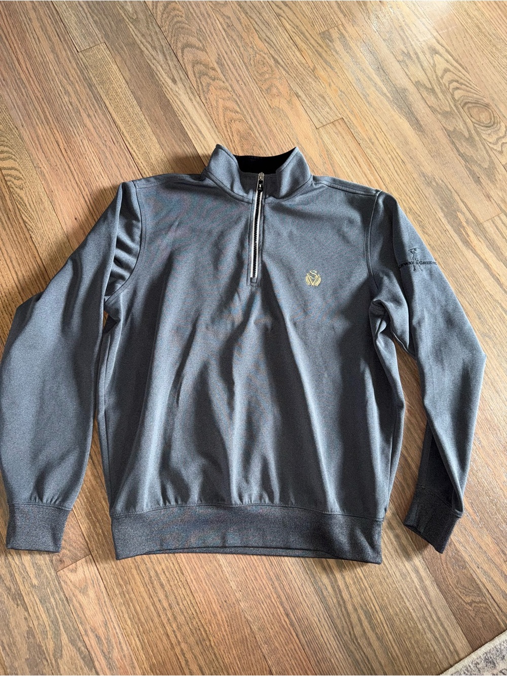 Fairway & Greene Men's Charcoal Half-Zip Pullover Sweater
